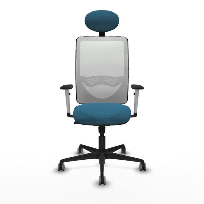 PIQUERAS Y CRESPO Silla de oficina Zulema Verde petróleo y Blanco PIQUERAS Y CRESPO Silla de oficina Zulema Verde petróleo y Blanco