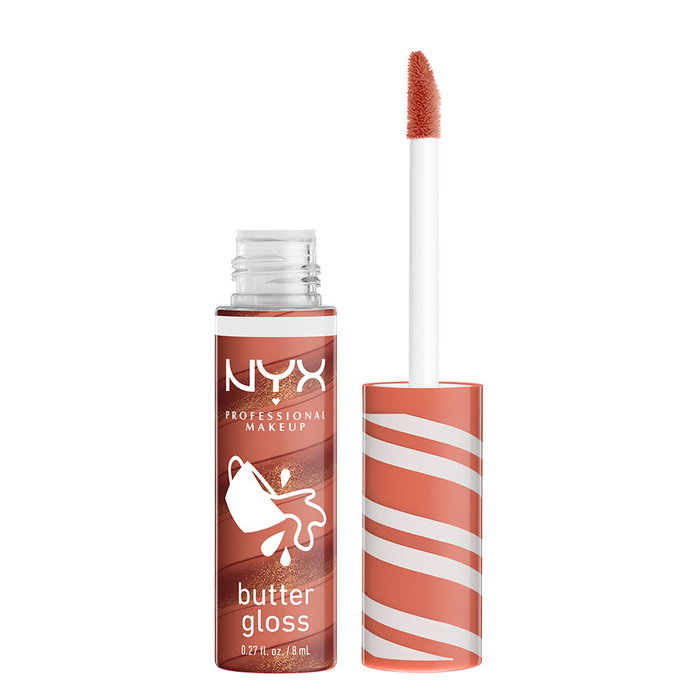Nyx Professional Makeup Butter Gloss Lip Gloss Brillos Labiales Swirl #02-Hot Cocoa Swirl 8 ml