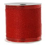 Decoris Cinta poliéster roja 6,3 x 270 cm