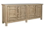 DKD Home Decor Aparador de Olmo Macizo Blanco 230x48x96