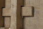 DKD Home Decor Aparador de Olmo Macizo Blanco 230x48x96