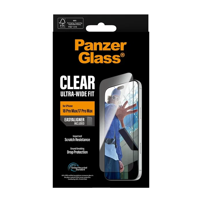 Panzerglass Protector de Pantalla Ultra-Wide Fit para iPhone 18 Pro Max y iPhone 17 Pro Max Panzerglass Protector de Pantalla Ultra-Wide Fit para iPhone 18 Pro Max y iPhone 17 Pro Max