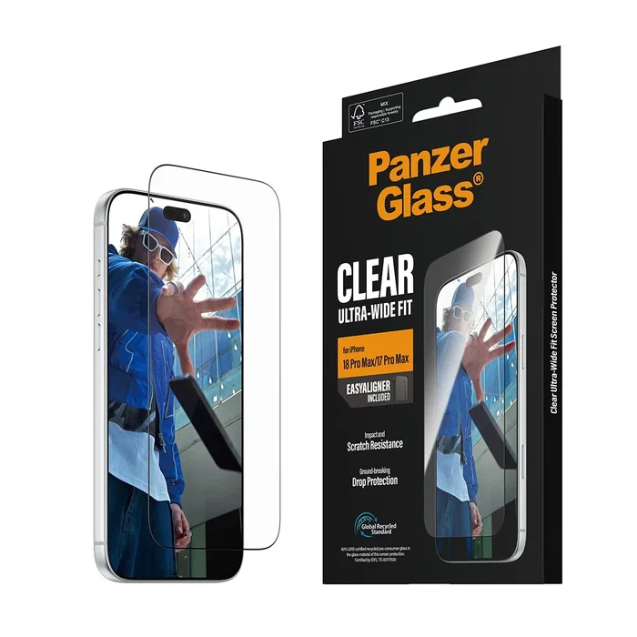Panzerglass Protector de Pantalla Ultra-Wide Fit para iPhone 18 Pro Max y iPhone 17 Pro Max Panzerglass Protector de Pantalla Ultra-Wide Fit para iPhone 18 Pro Max y iPhone 17 Pro Max
