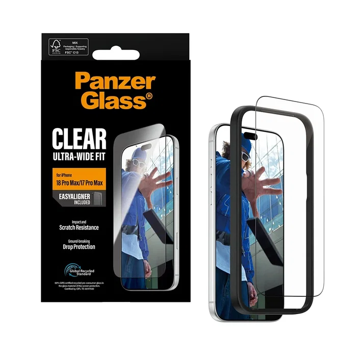 Panzerglass Protector de Pantalla Ultra-Wide Fit para iPhone 18 Pro Max y iPhone 17 Pro Max Panzerglass Protector de Pantalla Ultra-Wide Fit para iPhone 18 Pro Max y iPhone 17 Pro Max