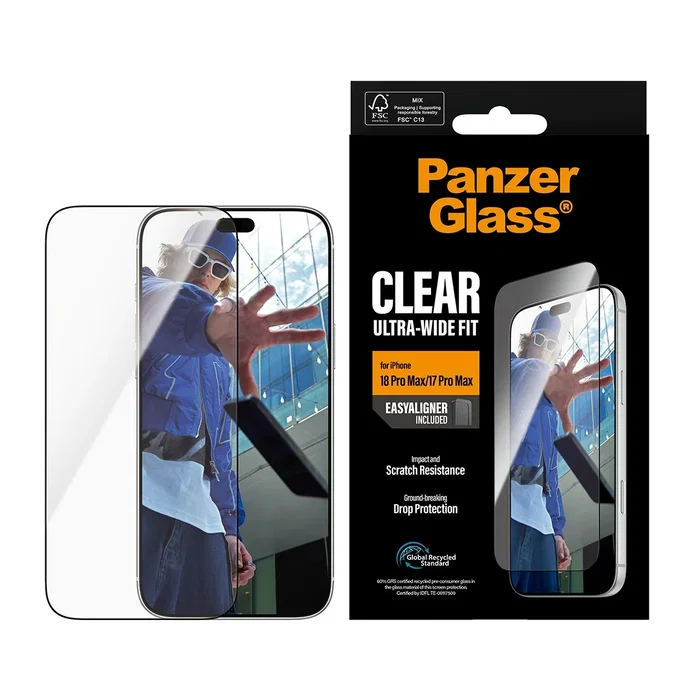 Panzerglass Protector de Pantalla Ultra-Wide Fit para iPhone 18 Pro Max y iPhone 17 Pro Max Panzerglass Protector de Pantalla Ultra-Wide Fit para iPhone 18 Pro Max y iPhone 17 Pro Max