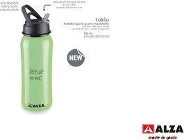 ALZA Botella Sport Tokio Green 750 ml