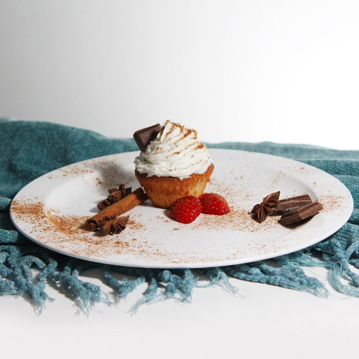 RB Drinks Plato Blanco Diámetro 27 cm (6 Unidades) Libre de BPA