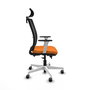 PIQUERAS Y CRESPO Silla de oficina Haches Naranja y Negro