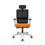 PIQUERAS Y CRESPO Silla de oficina Haches Naranja y Negro