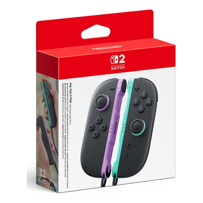 Nintendo Joy-Con 2 Par de Mandos Púrpura y Verde Claro