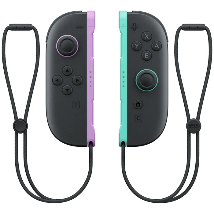 Nintendo Joy-Con 2 para Nintendo Switch 2, Par de Mandos Inalámbricos en Colores Morado Claro y Verde Claro, NINNS2JOYCONVLVR