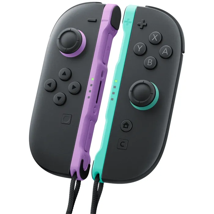 Nintendo Joy-Con 2 para Nintendo Switch 2, Par de Mandos Inalámbricos en Colores Morado Claro y Verde Claro, NINNS2JOYCONVLVR