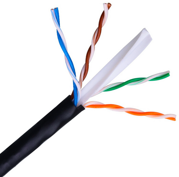 Aisens Bobina Cable de Red Cat.6 UTP Exterior 305m Negro