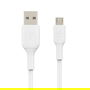Belkin CAB005bt1MWH Cable USB-A a Micro-USB Blanco de 1 metro para Carga y Sincronización de Baterías Externas, Cámaras y Dispositivos con Conector Micro-USB