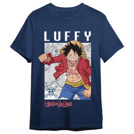 TOEI ANIMATION Camiseta One Piece Monkey D. Luffy Map para Adulto Talla S