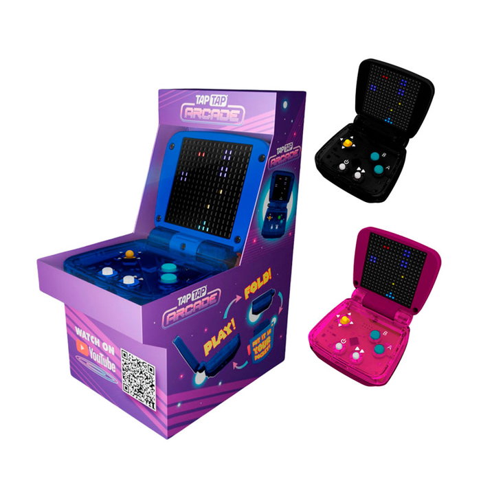 Bandai Tap Tap Arcade 1 Juguete Electrónico Retro con 10 Juegos para Niños, Desarrolla Memoria y Concentración