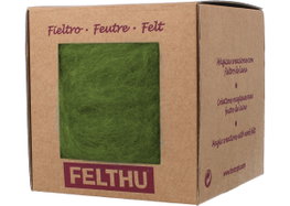 Felthu Fieltro de lana verde cítrico 100gr.