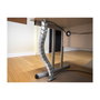 DeLOCK Pasacables para escritorio 740 x 75 mm altura regulable plata