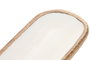 DKD Home Decor Bandeja de Mango Lacado Blanco 30x10x2,5 cm