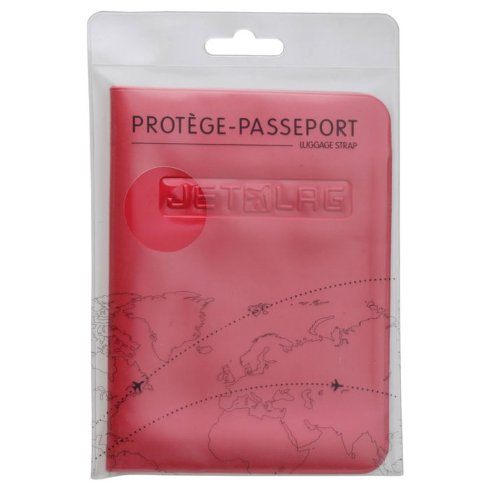 Jet Lag Funda Pasaporte 13,5x21 cm PVC brillante, resistente al agua, colores surtidos