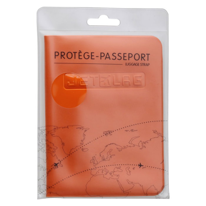 Jet Lag Funda Pasaporte 13,5x21 cm PVC brillante, resistente al agua, colores surtidos