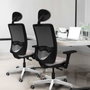 PIQUERAS Y CRESPO Silla de oficina Zulema con mecanismo Sincro, Marrón y Negro