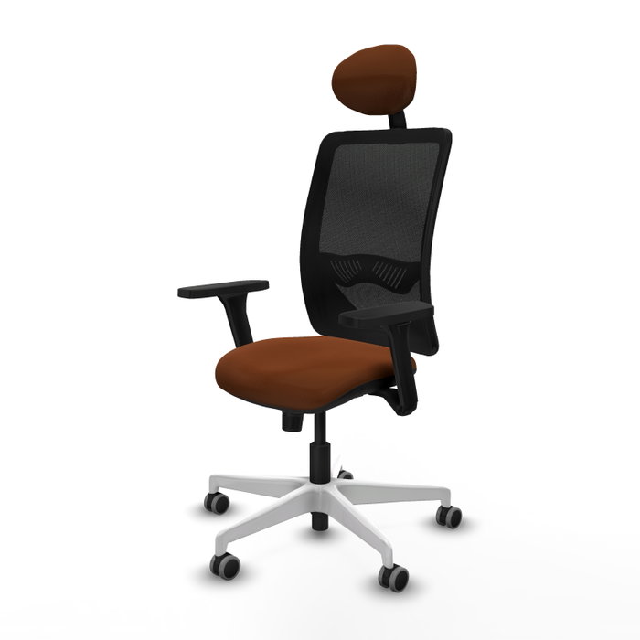 PIQUERAS Y CRESPO Silla de oficina Zulema con mecanismo Sincro, Marrón y Negro PIQUERAS Y CRESPO Silla de oficina Zulema con mecanismo Sincro, Marrón y Negro