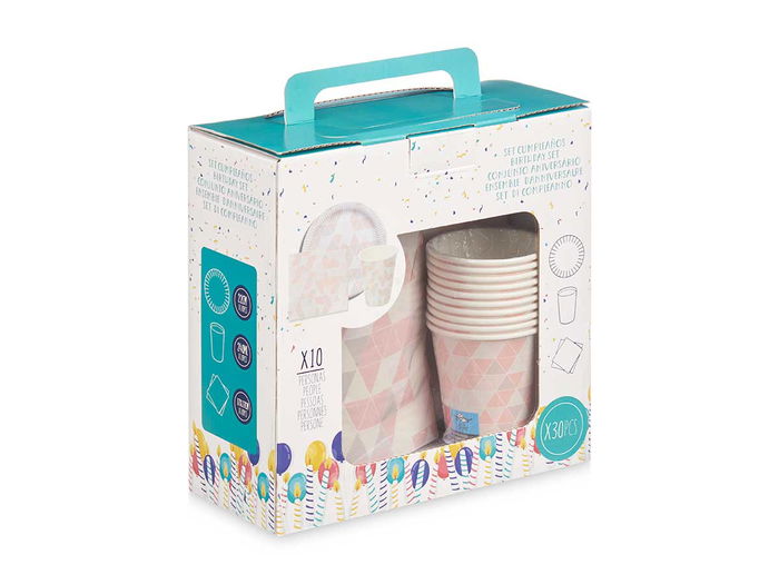 Arte Regal Set 30 Piezas Cumpleaños Rombos Surtidos Papel 23x23.5x10 cm (Set de 12) Arte Regal Set 30 Piezas Cumpleaños Rombos Surtidos Papel 23x23.5x10 cm (Set de 12)