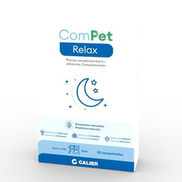 Calier Compet Relax - Comprimidos para relajación y bienestar, paquete de 30 unidades