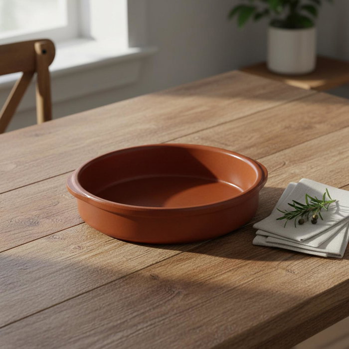 Raimundo Cazuela Redonda de Barro con Asas de 28 cm Raimundo Cazuela Redonda de Barro con Asas de 28 cm