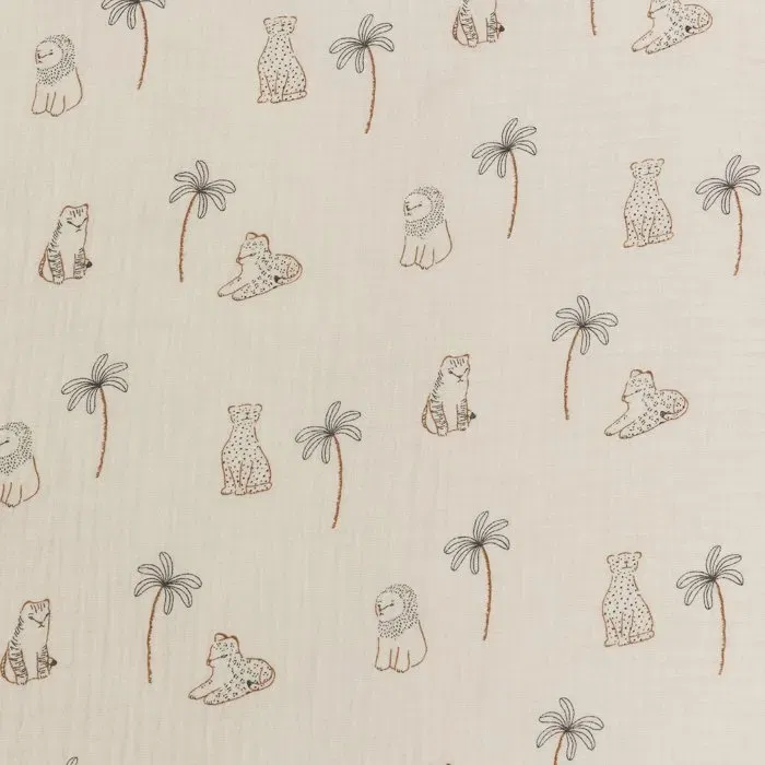 Candide CAN3275051061226 Manta para recién nacido, 70 cm, 3/9 meses, Blanco con estampado de tigre