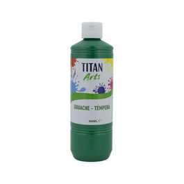 Tempera Titan Arts Creative Escolar 500Ml Verde Oscuro