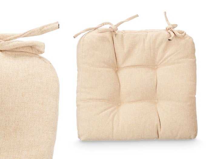 Giftdecor Set 2 Cojines Silla Beige 40x40x16 cm Tela Poliester (Set de 6) Giftdecor Set 2 Cojines Silla Beige 40x40x16 cm Tela Poliester (Set de 6)