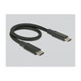 DeLOCK Caja Externa USB Tipo C para SSD M.2 NVMe y SATA 10 Gbit/s, Realtek RTL9210B, Aluminio Negro, Plug and Play, Incluye Cable USB C - C