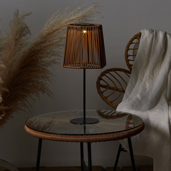 Home Deco Factory Lámpara Solar Exterior de Plástico para Jardín y Terraza, Altura 40 cm Home Deco Factory Lámpara Solar Exterior de Plástico para Jardín y Terraza, Altura 40 cm