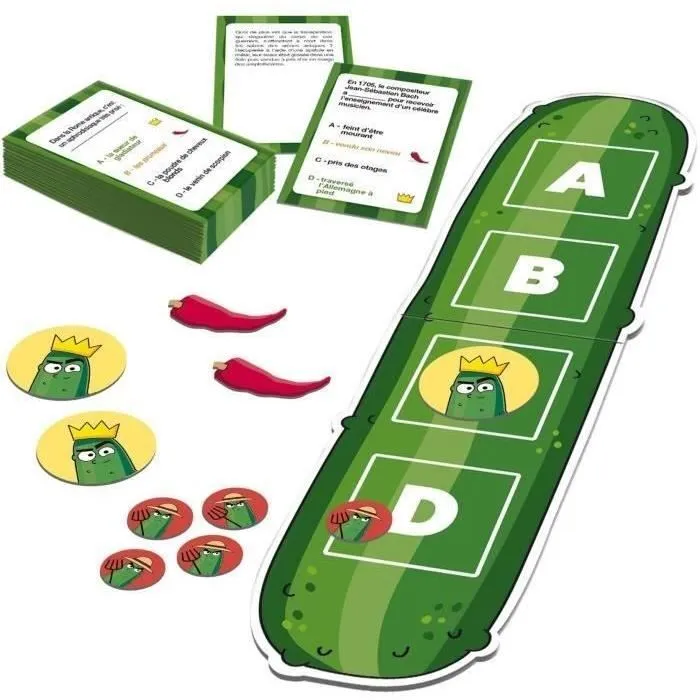 Dujardin DUJ3262190002265 El Rey del Pepino Juego de Mesa Identifica Auténticas Anécdotas en este Divertido Juego de Rompecabezas Dujardin DUJ3262190002265 El Rey del Pepino Juego de Mesa Identifica Auténticas Anécdotas en este Divertido Juego de Rompecabezas