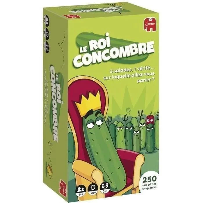 Dujardin DUJ3262190002265 El Rey del Pepino Juego de Mesa Identifica Auténticas Anécdotas en este Divertido Juego de Rompecabezas Dujardin DUJ3262190002265 El Rey del Pepino Juego de Mesa Identifica Auténticas Anécdotas en este Divertido Juego de Rompecabezas
