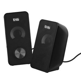 Tnb Altavoces OFFICE 6W USB y Jack 3,5 mm Negro
