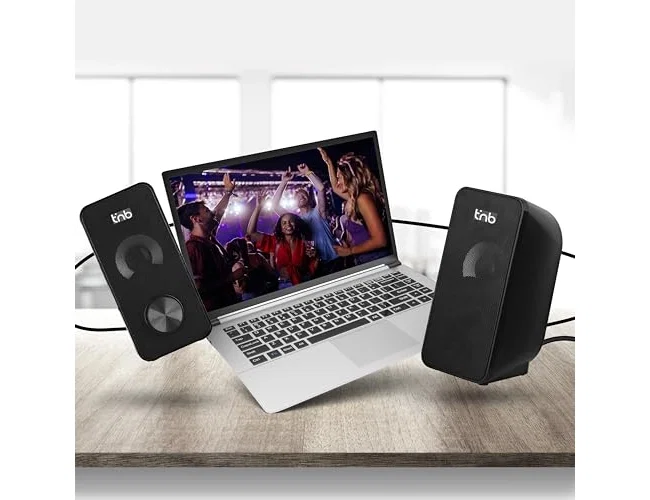 Tnb Altavoces OFFICE 6W USB y Jack 3,5 mm Negro