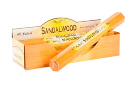 DKD Home Decor Incienso Varilla Sandalo Set de 20 Unidades 4 x 4 x 25 cm Aroma Bambú Madera