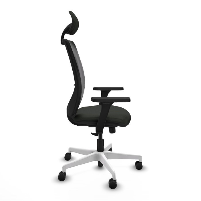 PIQUERAS Y CRESPO Silla de oficina Zulema con mecanismo Sincro y Brazos 3D, Negro