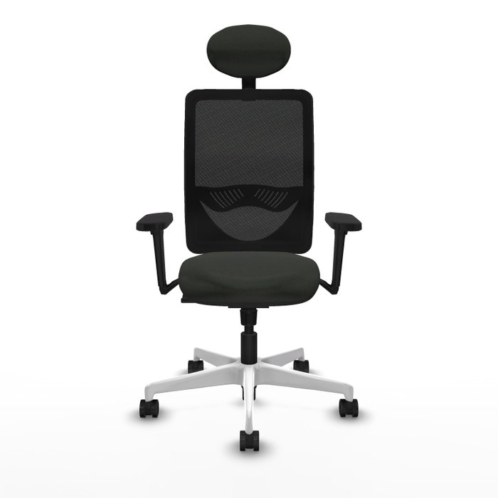 PIQUERAS Y CRESPO Silla de oficina Zulema con mecanismo Sincro y Brazos 3D, Negro