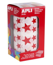 Apli Gomets Estrella Rojo 12,5mm y 19,5mm