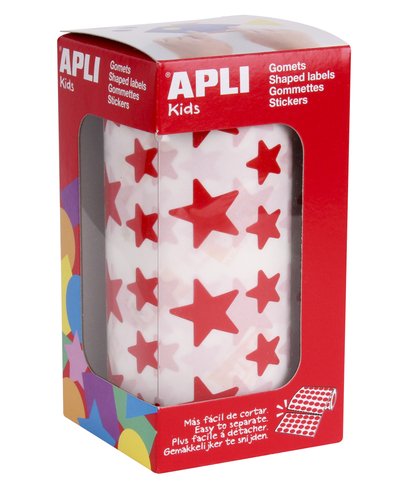 Apli Gomets Estrella Rojo 12,5 mm y 19,5 mm