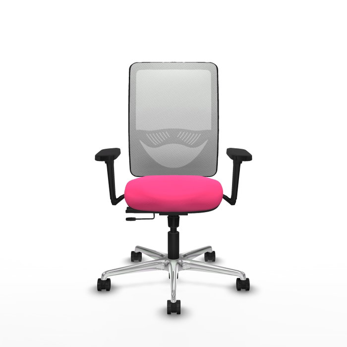 PIQUERAS Y CRESPO Silla de oficina Zulema Rosa y Blanco con mecanismo Sincro/Traslack PIQUERAS Y CRESPO Silla de oficina Zulema Rosa y Blanco con mecanismo Sincro/Traslack