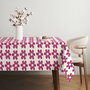 Hermia Gravellamb1 Mantel de 140 x 220 cm, Tejido de Algodón y Poliéster, Ideal para Decoración de Mesa Elegante y Duradera