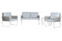 Sofa DKD Home Decor Blanco Blanco 69 x 79 x 128 cm Set de 5