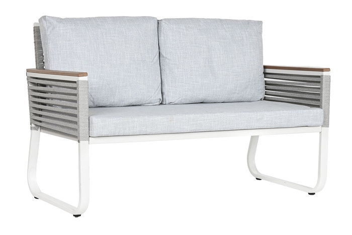 Sofa DKD Home Decor Blanco Blanco 69 x 79 x 128 cm Set de 5