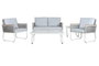 Sofa DKD Home Decor Blanco Blanco 69 x 79 x 128 cm Set de 5
