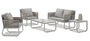 Sofa DKD Home Decor Blanco Blanco 69 x 79 x 128 cm Set de 5